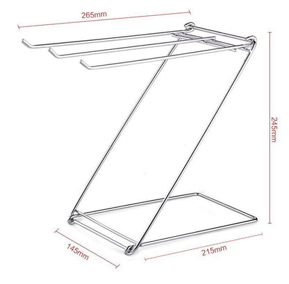 Stainless steel dish cloth/ towel rack gha