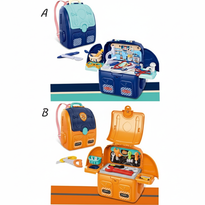 Pretend play kids toy set for kitchen doctor boy tools and dessert set