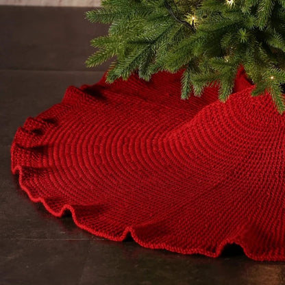 Christmas Knitted Tree Skirt