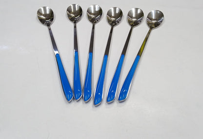 6 pcs long tea spoons