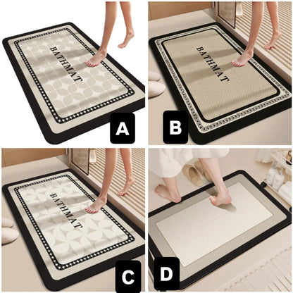 Diatom mud absorbent floor mat