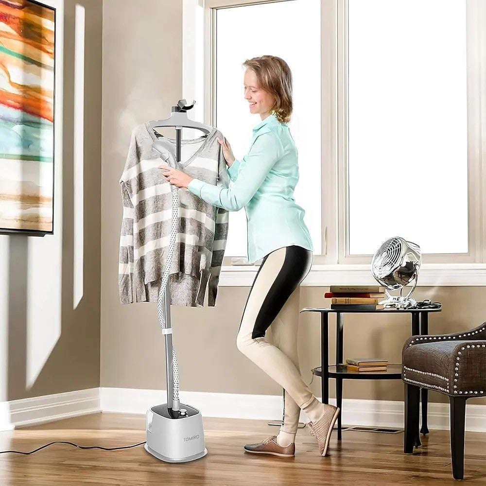 1800W 1.8L Steam Iron Standing Garment Steamer with Ironing Board
