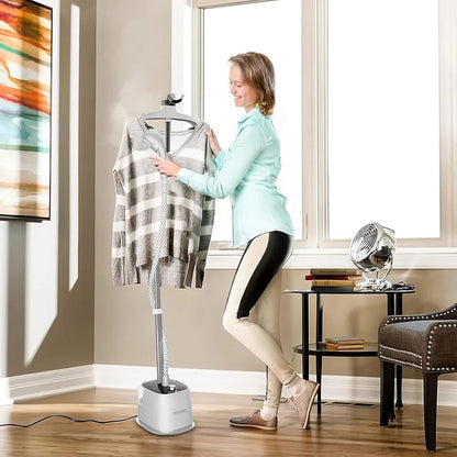 1800W 1.8L Steam Iron Standing Garment Steamer with Ironing Board