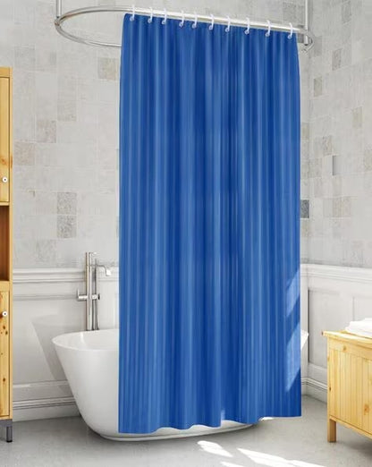 Stripped shower curtain
