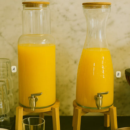 4.5L Juice Dispenser with Bamboo Stand