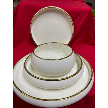 24 Pcs Gold Dinner Set