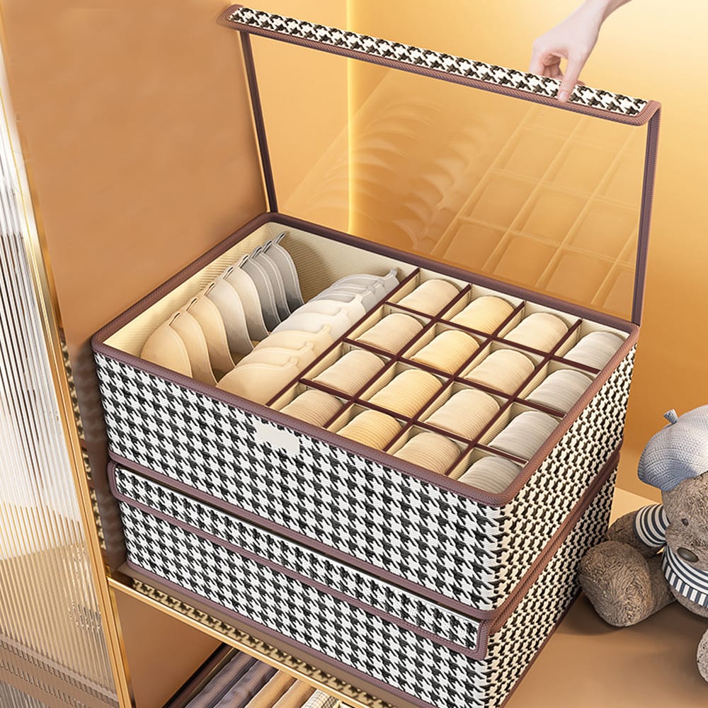 17 grid undergarment organizer