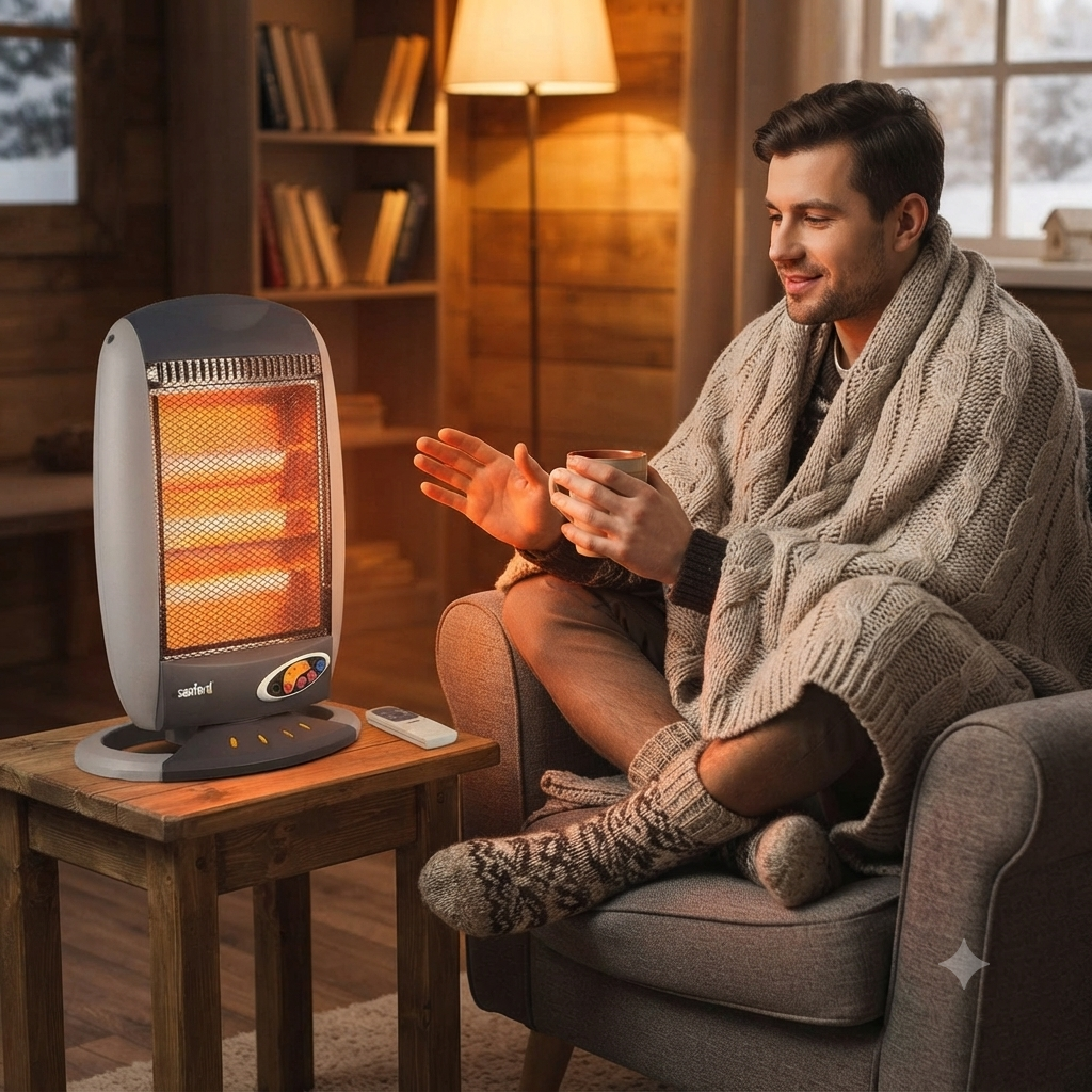 Sanford Halogen Heater 1200W With Remote Control SF1284HRH