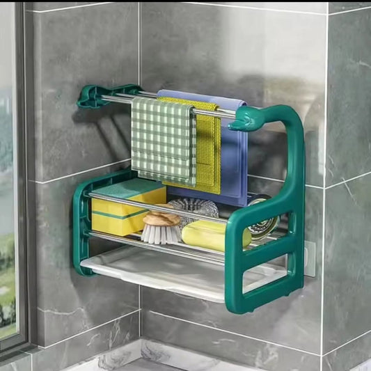 Sink top organizer rack