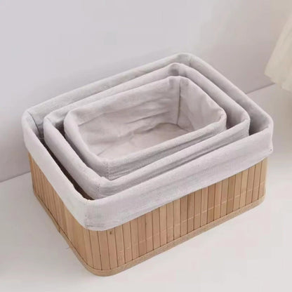 3 in 1 Hand Woven Rattan Storage Baskets