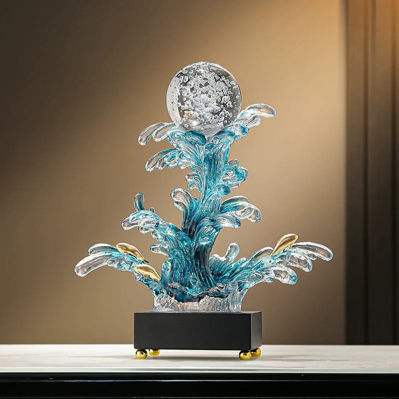 Ocean Wave Water Splash Sculpture