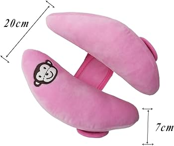 Banana shaped head neck support protector toddler pillow