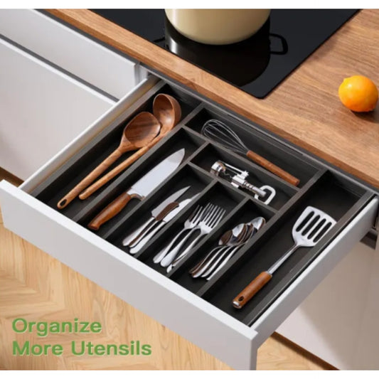 Bamboo drawer organizer