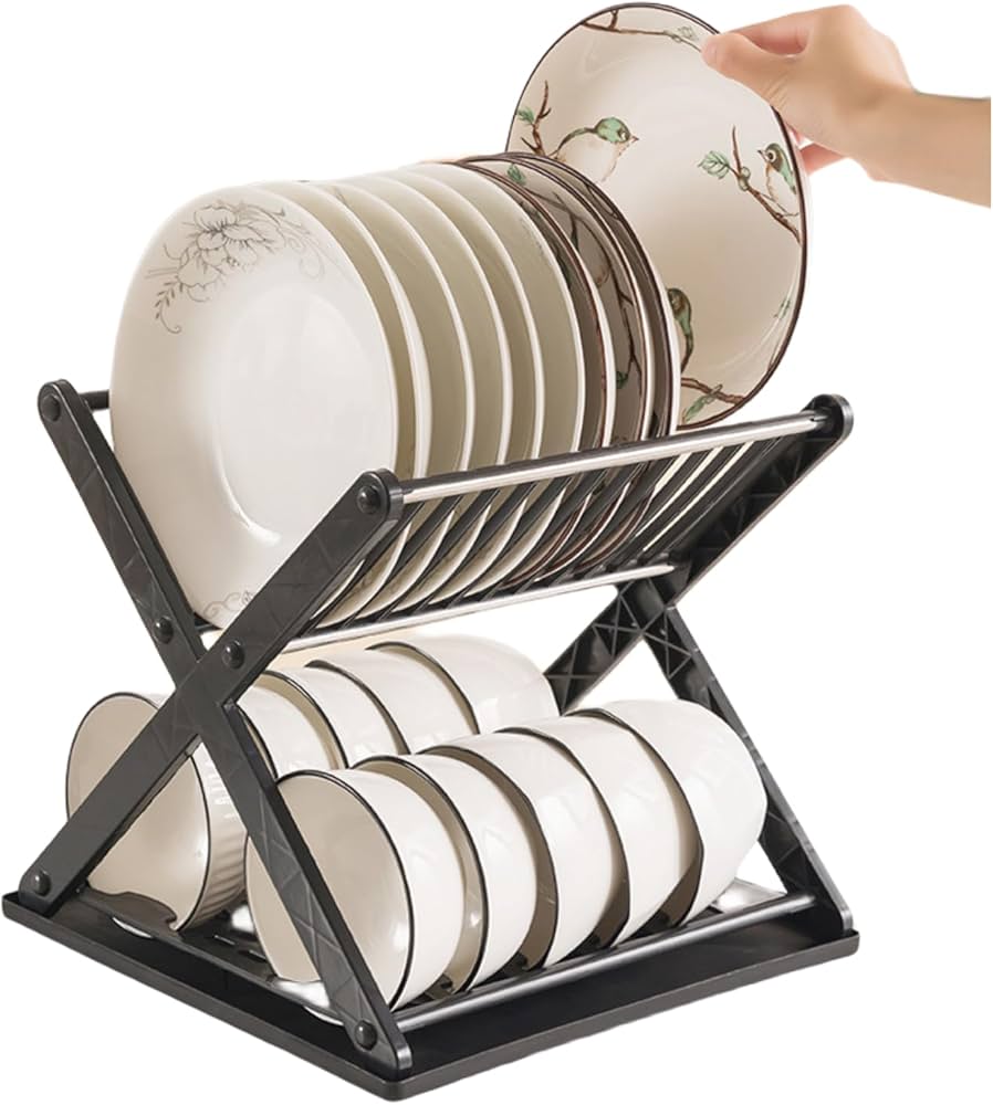 X folding drain rack – GEM HOME
