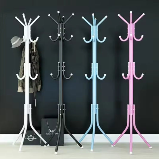 Metallic coat or bags hanger stand