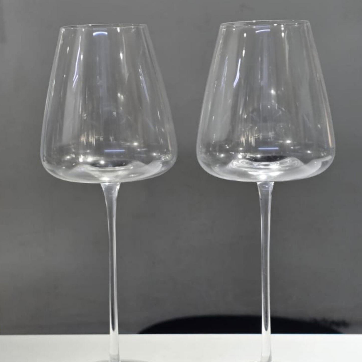 Long Stem Wide Wine Glasses