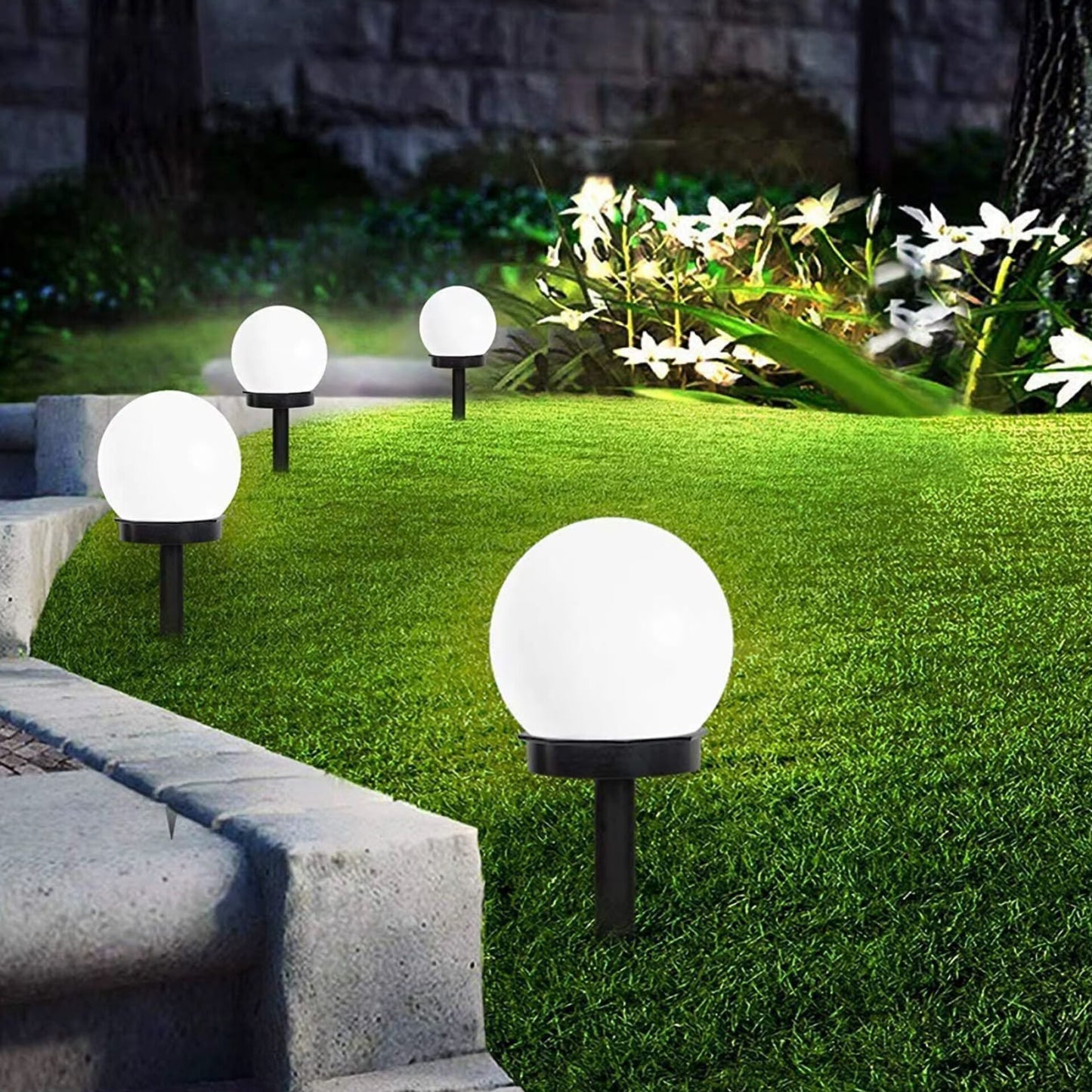 6Pcs Solar Garden Lamp Set Gha