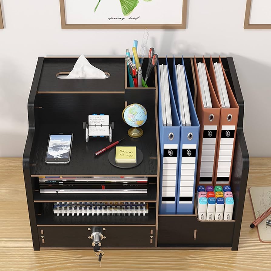 Bamboo Desktop Organizer