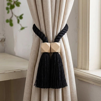 Pair Magnetic Curtain Tiebacks  Holder Set