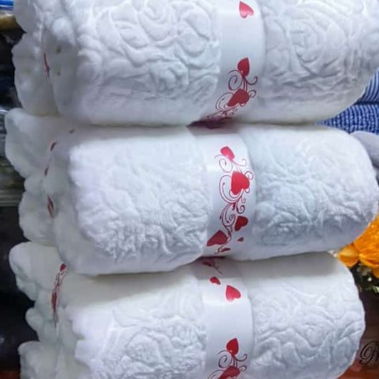 White fleece blanket