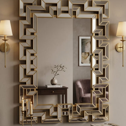 Geometric Decorative Wall Mirror