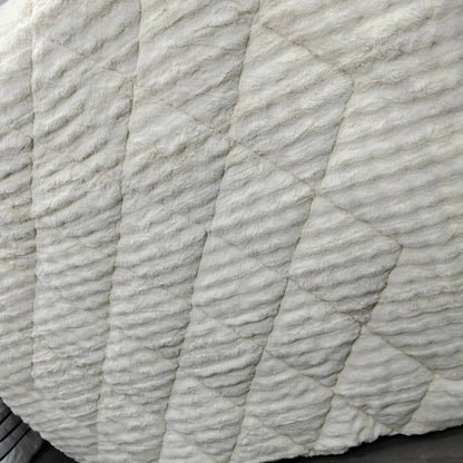 6*6 Winter fur bubble duvet blanket with sheet and cases