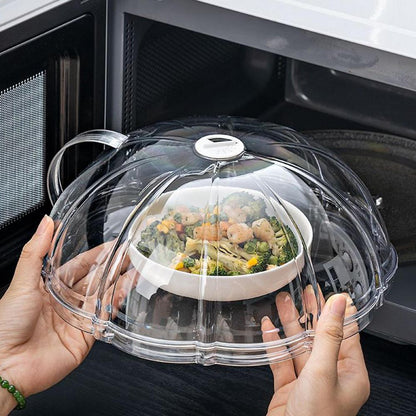 Transparent Microwave Food Splatter Cover with Base Plate