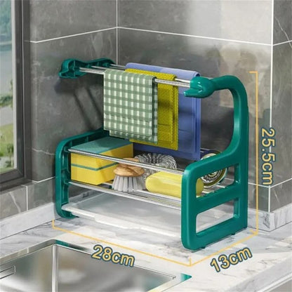 Sink top organizer rack
