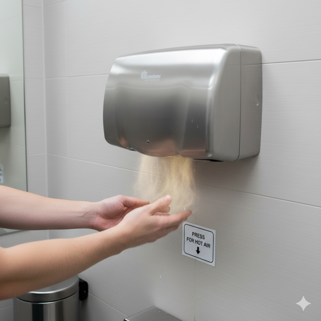 Stainless steel wall-mounted high-speed hand dryer hands warmer 