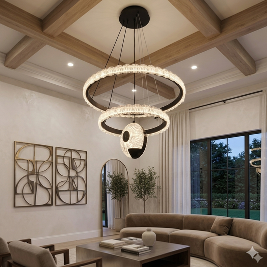 Tiered Pendant Light with Centerpiece