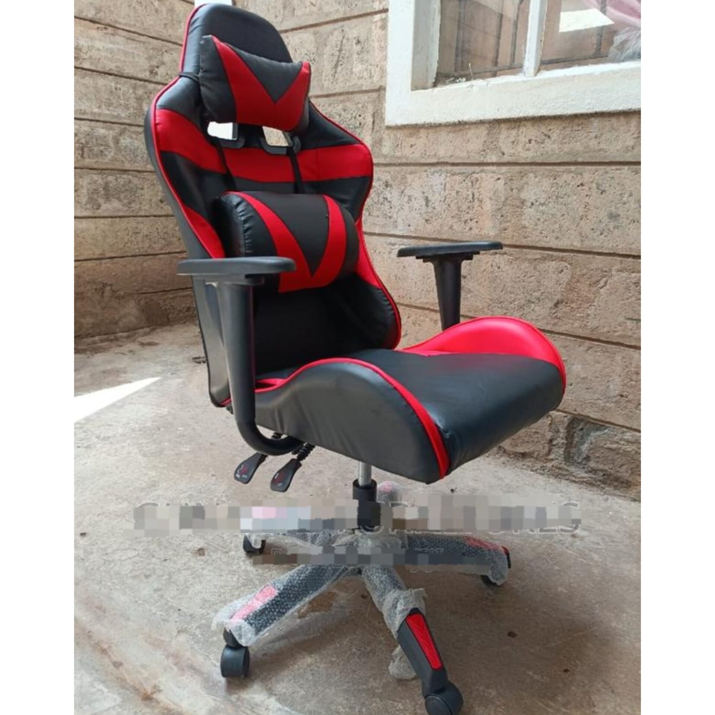 Gaming Chair with Backrest Pillow