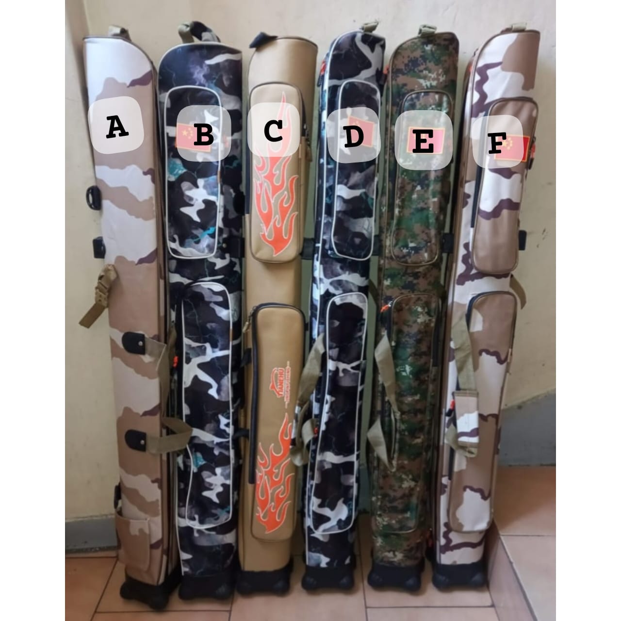 Fishing rod carrier bag case
