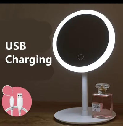 LED mirrors pink