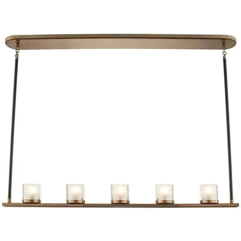 5 Light Kitchen Island Linear Chandelier