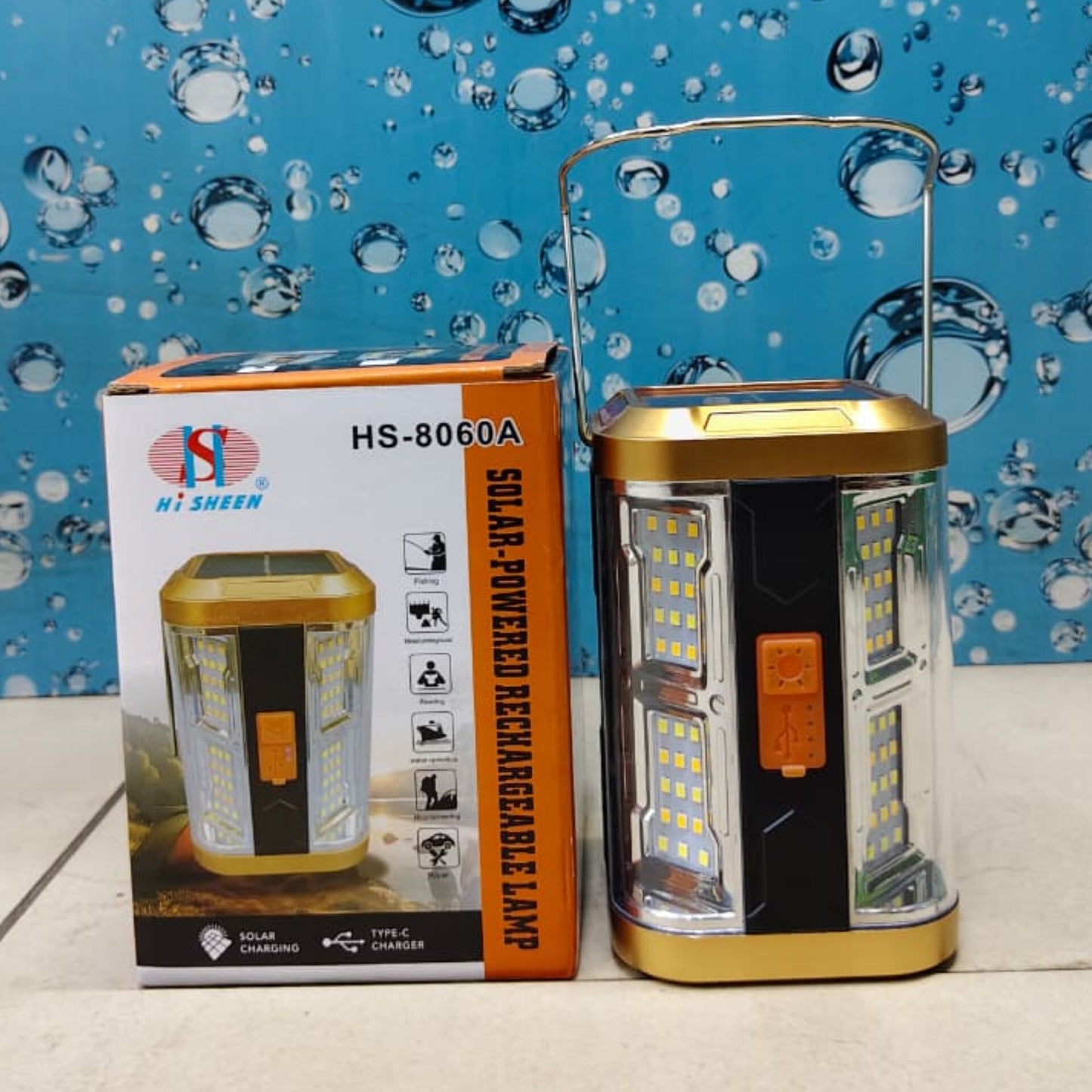 Solar Powered Rechargeable Lamp