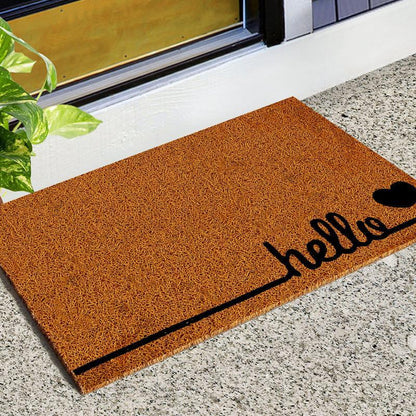 Rubber bottom entryway mat