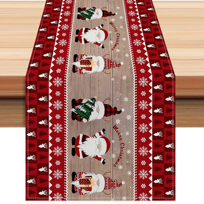 Christmas linen table runners