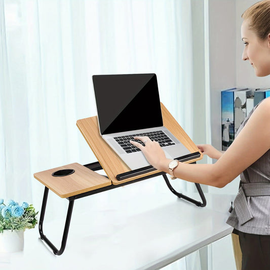 Adjustable Wooden Folding Laptop and Study Table