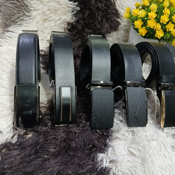 Men's leather belts