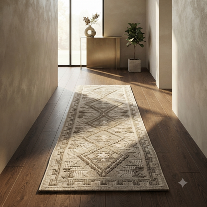 Neutral Tone Woven Floor Runner (80 x 300 cm)