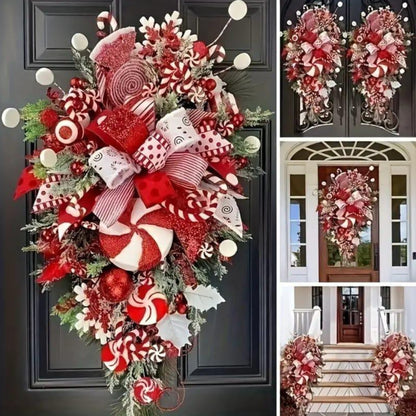 Christmas Stairway Wreath Door Wreath Christmas Decorations