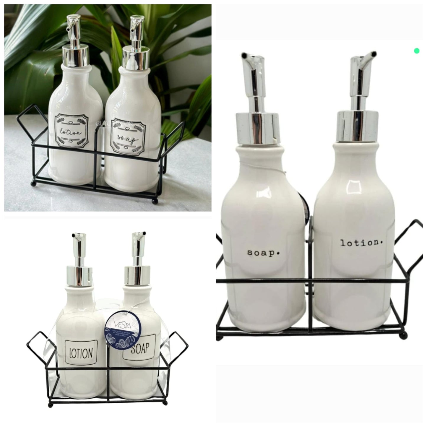 Soap and lotion dispenser set

✓ material:ceramic

✓ colours:white available