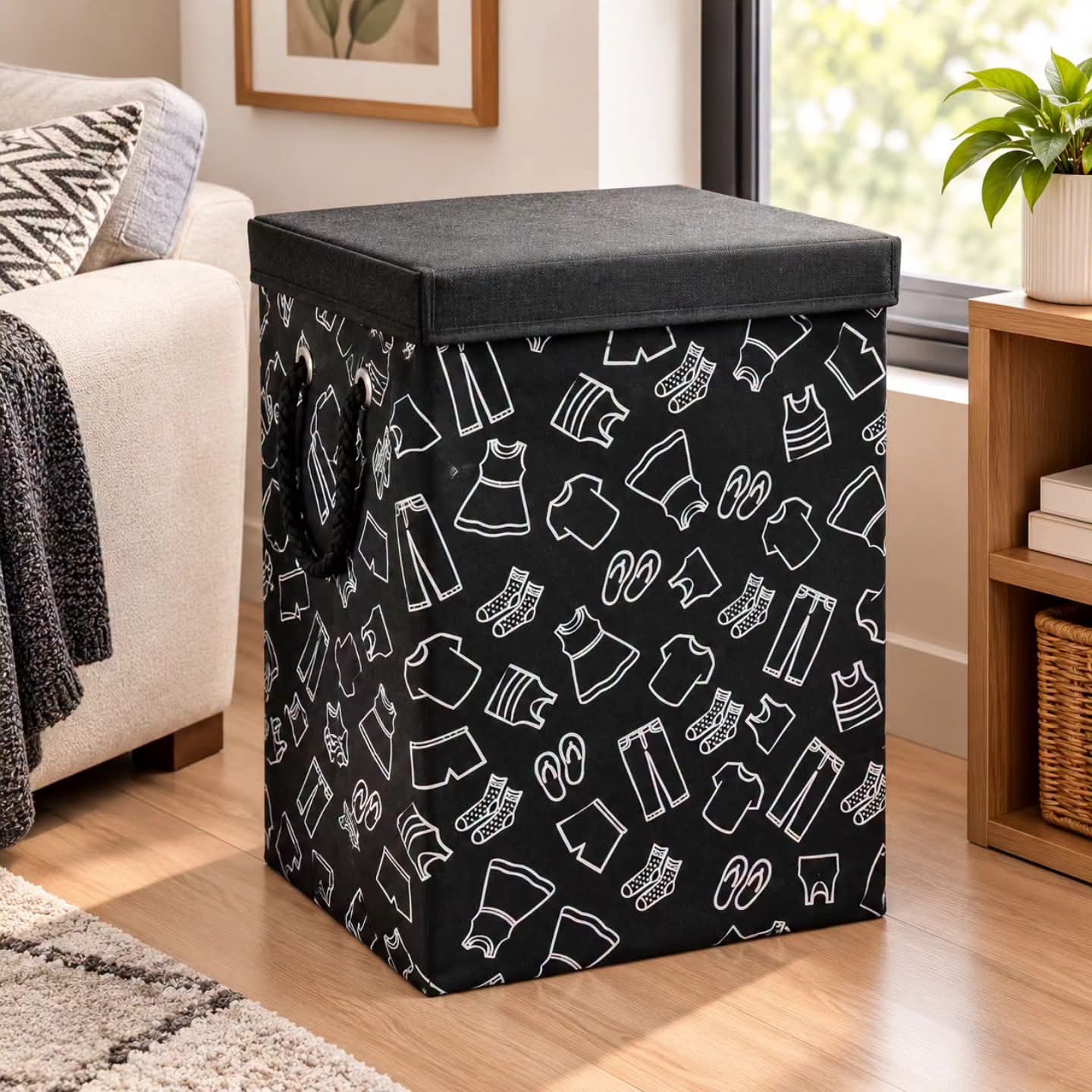 Pattern Laundry Basket