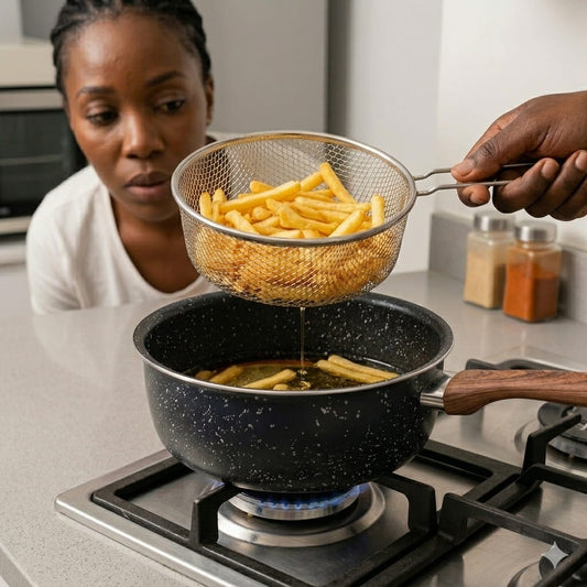 Deep Fry Pan with Strainer