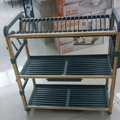 3 Tier Aluminium Dish Drying Rack