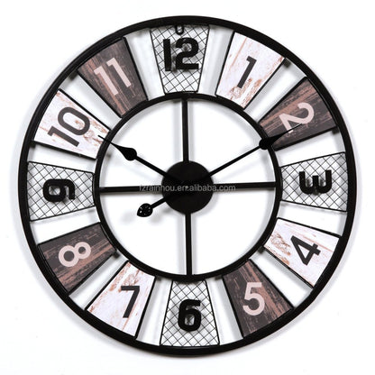 Metal Round Wall Clock
