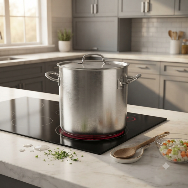 36.6L Lacor Stock Pot With Lid 50136