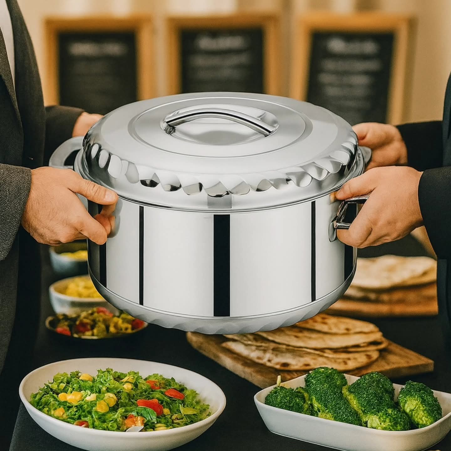 Stainless steel hot pots food warmer 