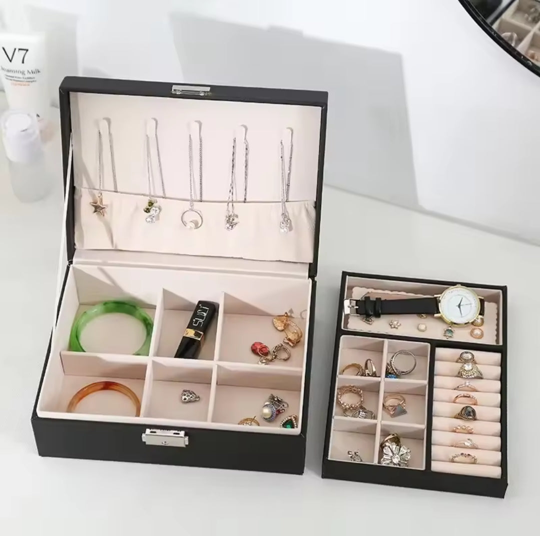 Jewelry storage box organizer
