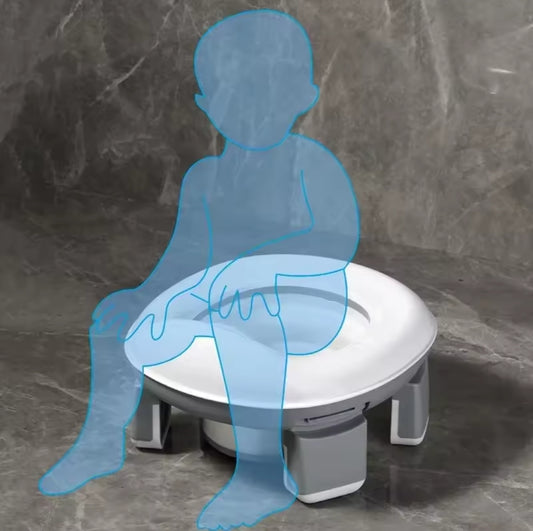Foldable portable training potty
